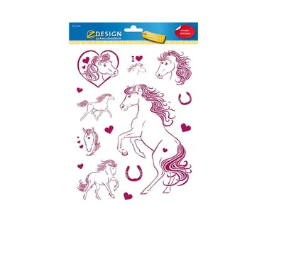Produktbild von AVERY Zweckform ZDesign KIDS Fensterbild "Pferd" DIN A4 1 Blatt