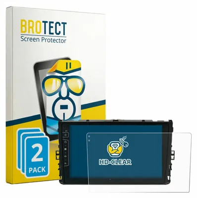 Produktbild von 2x Für Dynavin D9-T6 Schutzfolie BROTECT Displayschutz Display Schutz Folie Klar Transparent