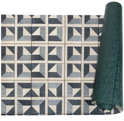 Produktbild von Küchenläufer RANNA pflegeleicht Teppichläufer Bodenmatte Flurläufer Küchenteppich 52x350cm Abstrakt Grau Robust