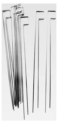 Produktbild von Grillspieße 10 Doppelgrillspieße Edelstahl matt 2,5 mm ca. 33 cm lang