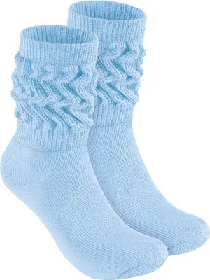 Obrázek produktu pro Ponožky BRUBAKER slouch - dámské ponožky slouch pro fitness, jógu a cvičení - sportovní ponožky pro ženy, světle modré, velikost 35-38, 1 pár
