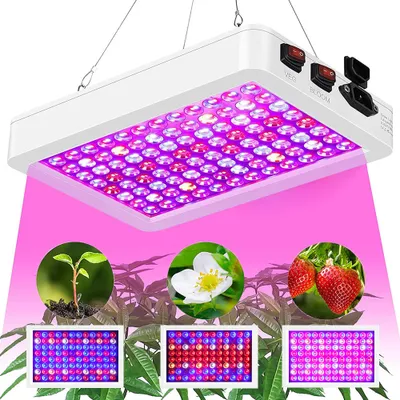 Immagine prodotto di Lampada LED per piante da 50 W a spettro completo, 3 modalità, lampada per la coltivazione, lampada per la crescita di piante da appartamento e serra, bianca