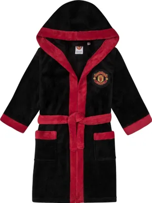 Produktbild von Manchester United FC - Morgenmantel für Jungen, Fleece GF628 (146-152) (Schwarz)