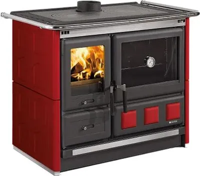 Immagine prodotto di La Nordica 7015149, In piedi, Nero, Rosso, Ghisa, Smalto, Piano, Carbone (combustibile)