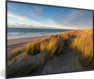 Produktbild von MuchoWow® MuchoWow® Gerahmtes Poster Düne - Strand - Meer 30x20 cm - Poster mit zchwarzem Bilderrahmen - Kunstdruck - Bild-Poster