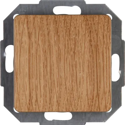 Produktbild von Kopp 618730081, Drucktasten-Schalter, Kunststoff, Thermoplast, Glanz, Holz, IP20, IK00