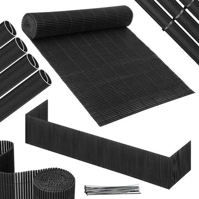 Obrázok produktu pre Závetra štvorcový, 1,6 x 3 m, PVC, odolný voči vetru a poveternostným vplyvom, UV odolný, vhodný do záhrady a na terasu, farba: antracit