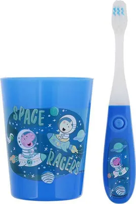 Immagine prodotto di Spazzolino da denti per bambini con timer blu - Space Race