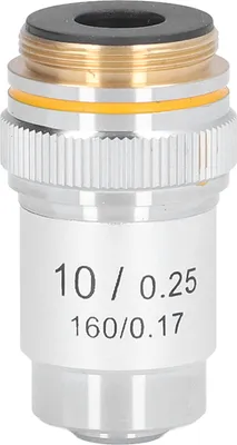 Image de 195 Objectif Achromatique 10X Grossissement Objectif Microscope Haute Puissance Interface 20.2mm