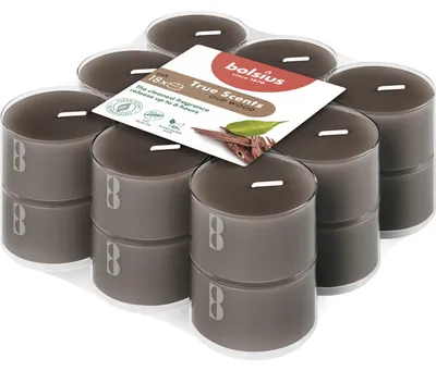 Productafbeelding van Bolsius Geurtheelichten Clear Cup 6U True Scents Oud Wood (1 stuk)