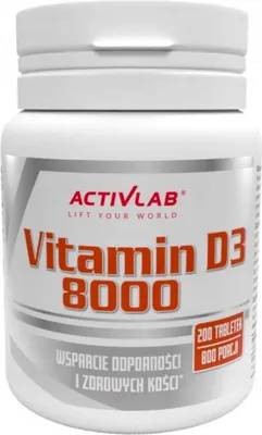 Produktbild von VITAMIN D3 8000 Vitamin D ActivLab 200 Tab.