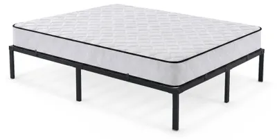 Immagine prodotto di Letto Pieghevole in Metallo 140x200 cm con Materasso Letto per Ospiti Salvaspazio con Struttura e Rete a Doghe Nero 9 Gambe 20 Doghe