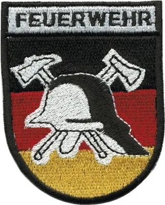 Produktbild von Aufnäher Patch - Feuerwehr - Gr. ca. 6,5 x 8 cm - 00410