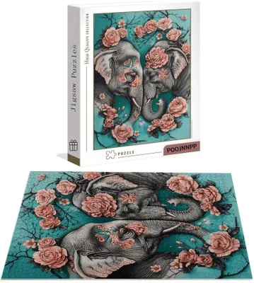 Obrázek produktu pro Dřevěná puzzle s 5000 dílky, s motivem slona
