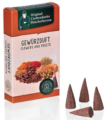 Productafbeelding van Crottendorfer rookkaarsen - Bloemen en vruchten - Kruidige geur van Crottendorfer
