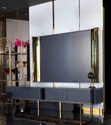 Produktbild von Wohnzimmer Luxus tv Schrank rtv Möbel Schränke Holz Lowboard neu beige
