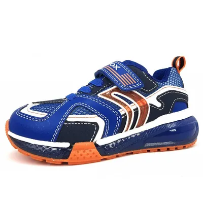 Produktbild von Geox Bayonyc Kinderschuhe Jungen Halbschuhe Klett Sneaker Blau Freizeit, Schuhgröße:27 EU