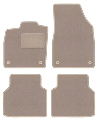 Productafbeelding van Velours automatten voor Audi Q4 2021-2022 – 4-delig, beige, op maat – Wielganizator LUX