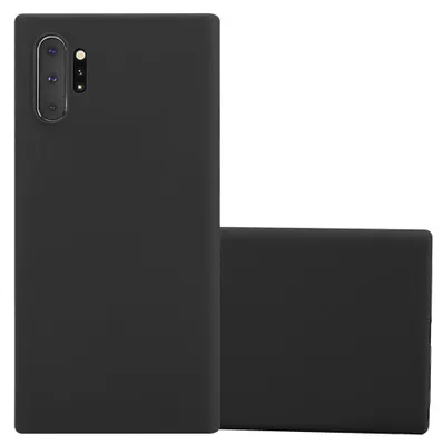 Image de Cadorabo Housse pour Samsung Galaxy NOTE 10 PLUS Housse en noir Housse téléphone portable TPU silicone Etui Case Cover
