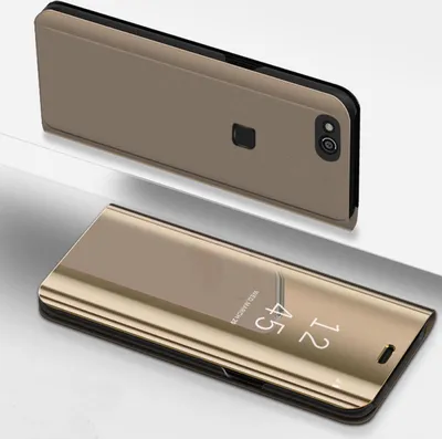 Produktbild von Handyhülle für Huawei Mate 10 Lite Smart Cover Schutzhülle Clear View Case Gold