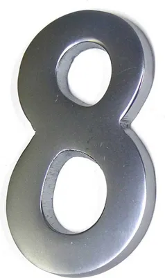 Produktbild von Edm Nummer 8 10 Cm Silber Silber One Size