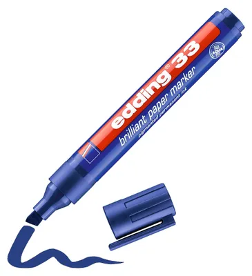Produktbild von Edding 33, 1 Stück(e), Blau, 1 mm, 5 mm, 138 mm, 20 mm