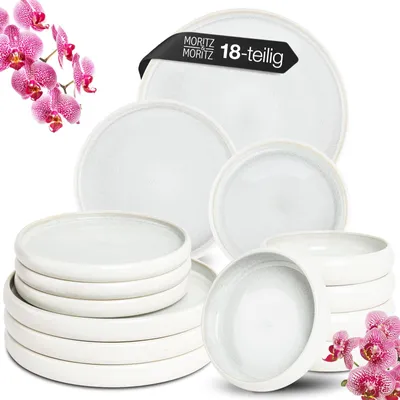 Produktbild von Moritz & Moritz SOLID UNI creme Geschirrset 18 tlg.