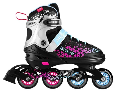 Imagen del producto de Cuchillas para patines de hockey, 4 en 1, color rosa, talla L (39-43)