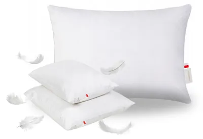 Produktbild von Piórex White Flower Drei-Kammer Daunen-Kissen 50x70 cm