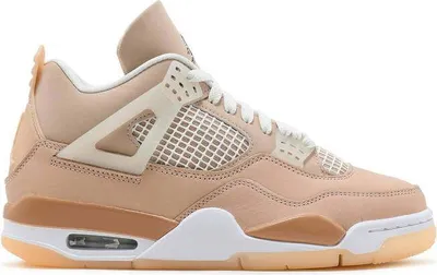 Produktbild von Nike Air Jordan 4 Shimmer Beige White Damen Herren Sneaker - 44,5