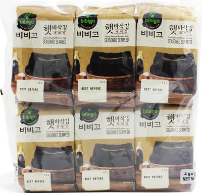 Produktbild von Bibigo Seealgen geröstet 48g (12x4g)
