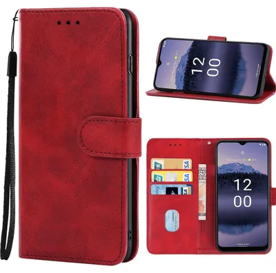 Produktbild von Mobigear Geldbörsen-Handyhülle für Nokia G11 Plus – Klapphülle – Rot