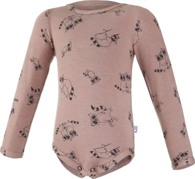 Produktbild von Baby Body Langarm DRUCK Outlast® - Nuss Waschbären