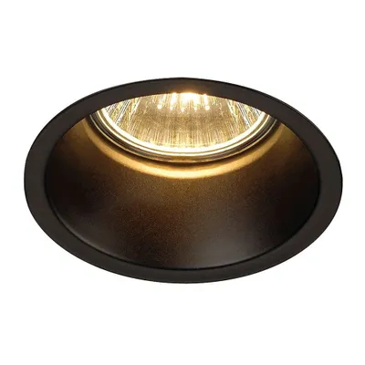 Produktbild von SLV HORN GU10 Downlight, rund, mattschwarz, max. 50W