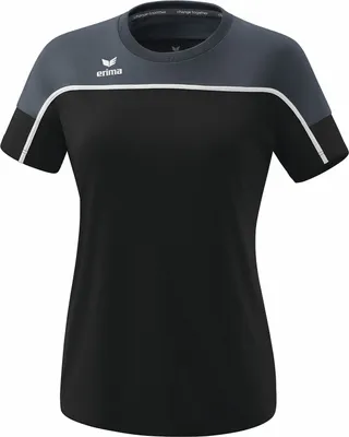 Produktbild von Erima Change By Erima T-Shirt Schwarz Grau/Schiefergrau/Weiß - 42