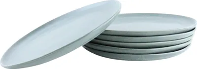 Produktbild von OTIX Frühstücksteller Tafelservice 6 Personen Dessertteller 21cm Steinzeug EICHE