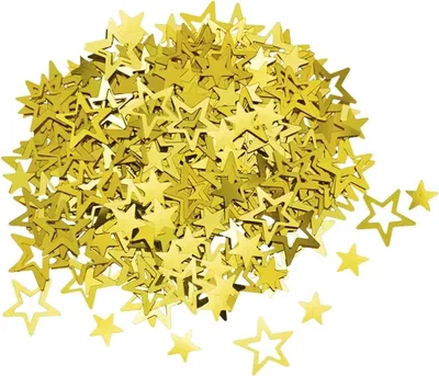 Produktbild von Glitzer Streudeko goldene Sterne, 1 Packung, Tischdeko für Geburtstag