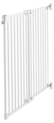 Produktbild von SucceBuy Treppenschutzgitter 670–1080 mm Verstellbare Breite, 715 mm Hohe Türbarriere, Kindergitter mit Montageset (ohne Bodenstange), Schutzgitter für Treppen, Türrahmen & Wohnbereiche, Weiß