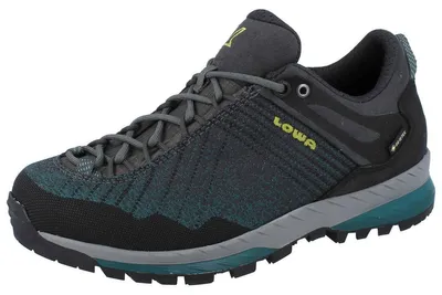 Produktbild von LOWA Carezza GTX Damen Wanderschuhe grau blau Textil - Größe: UK 6,5
