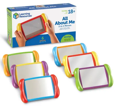 Produktbild von Learning Resources All About Me 2-in-1 Mirrors, 1,5 Jahr(e), Mehrfarbig