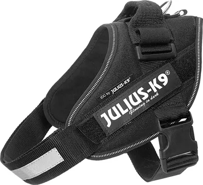 Produktbild von Julius-K9 14841, Hund, Westengeschirr, M-L, Schwarz, Einfarbig, 76 cm