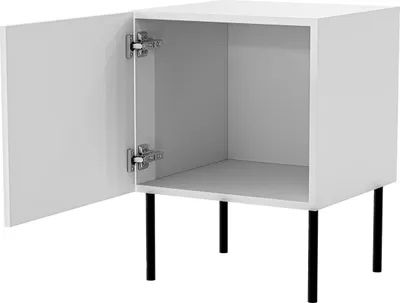 Produktbild von Nachttisch 2 Stück PALAZZO BIS 45x39xH59 weiß matt