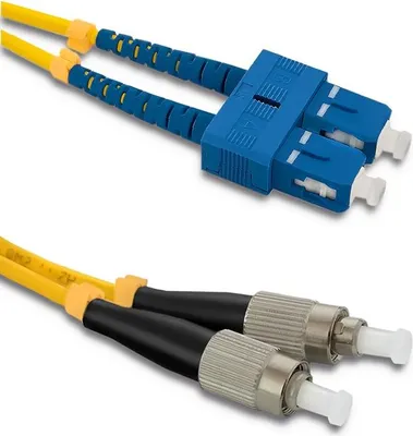 Obrázek produktu pro Qoltec Glasfaser-Patchkabel SC/UPC - FC/UPC | Singlemode | 9/125 | 9/125 | G652D | Duplex | 2 m