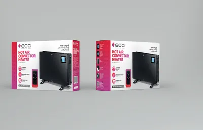 Image de ECG TK 2080 DR | Convecteurs à air chaud | chauffage | 750/1250/2000W | noir |