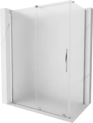 Produktbild von Mexen Velar Schiebetür-Duschkabine 140 x 70 cm, mattiert, Chrom - 871-140-070-31-01
