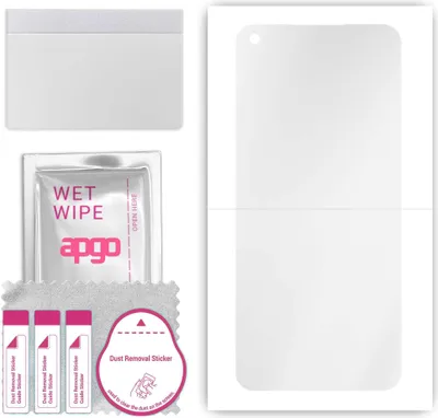 Produktbild von apgo Hydrogel Schutzfolie, Klar, kompatibel mit Oppo A72, flexibele Displayschutzfolie, Folie mit Positionierhilfe, kratzfest, einfache Montage