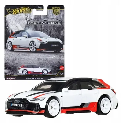 Produktbild von Hot Wheels AUDI RS6, Auto, 3 Jahr(e), Kunststoff, Metall, Weiß