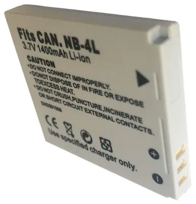 Immagine prodotto di Batteria TRX Canon NB-4L - Ioni di litio 1400 mAh