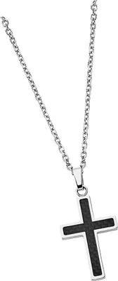 Image de LOTUS Style Colliers en acier inoxydable LS1983-1/1 argent noir hommes JLS1983-1-1