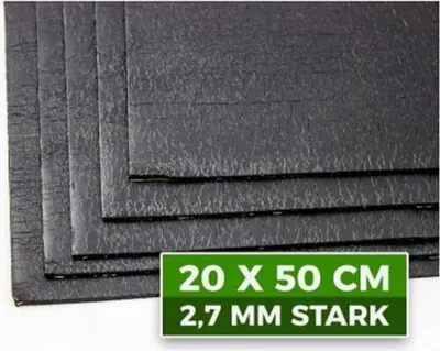 Produktbild von ADM Anti-Droehn-Matte 1 Matte Bitumematte / Größe 20 x 50 cm und 2.7 mm dick selbstklebend Bitume Anti-Dröhn Dämmmatte Dämmung
